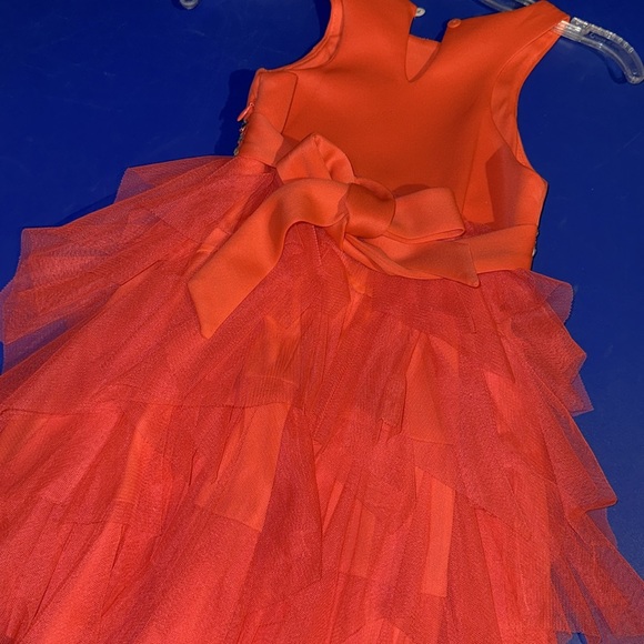 Coral Ditsy Floral Mini Dress – Tween Boutique Spring Dress (Ages 7–14) main image 1